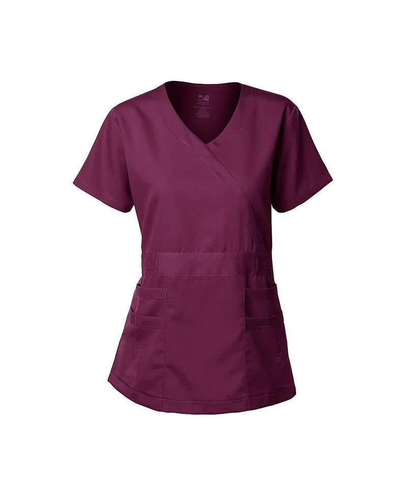 DAGACCI OFFICIAL Natural Stretch Women's Y-Neck Scrub Top
