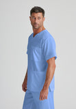 Barco Essentials Top-3 Pocket Unisex V-Neck Scrub Top