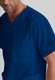 Barco Essentials Top-3 Pocket Unisex V-Neck Scrub Top