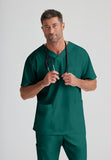 Barco Essentials Top-3 Pocket Unisex V-Neck Scrub Top