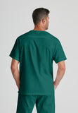 Barco Essentials Top-3 Pocket Unisex V-Neck Scrub Top