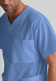 Barco Essentials Top-3 Pocket Unisex V-Neck Scrub Top