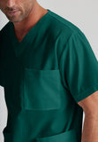 Barco Essentials Top-3 Pocket Unisex V-Neck Scrub Top