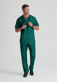 Barco Essentials Top-3 Pocket Unisex V-Neck Scrub Top